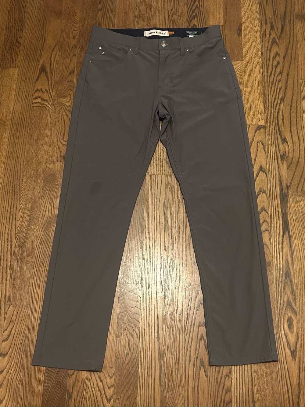 Tailor Vintage Gray Slim Stretch Chinos